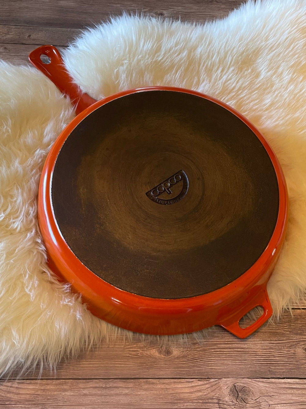 Vintage Copco Enamel Cast Iron Skillet